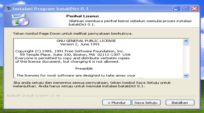 Kamus Bahasa Batak – Indonesia (BatakDict) di Windows