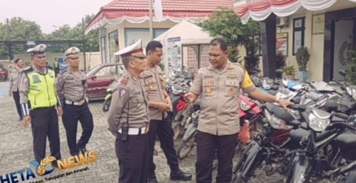 902 kendaraan ditilang selama operasi patuh Toba 2019 di Tebing Tinggi