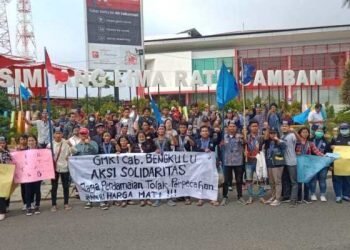 Peduli Kondisi Papua, GMKI Bengkulu Gelar Aksi Damai