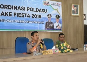 Polres Simalungun rakor pematangan Poldasu Toba Lake Fiesta