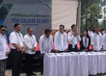 Pembangunan Kawasan Kaldera Danau Toba dan BOPDT Sibisa Resmi Dimulai