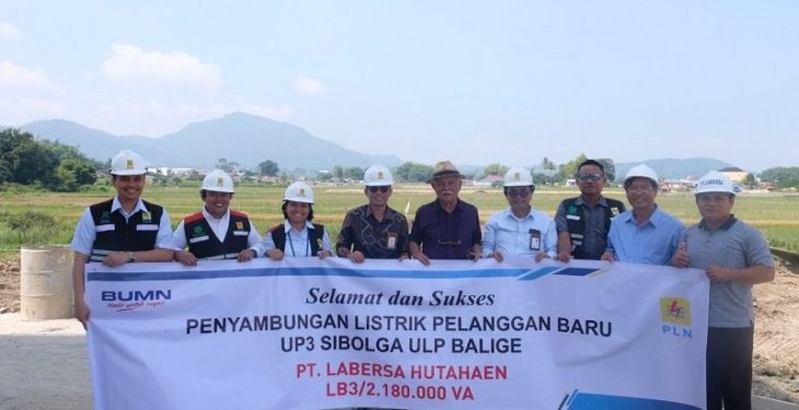 Dukung pariwisata Danau Toba, PLN Sibolga resmikan penyambungan listrik ke PT Labersa Balige