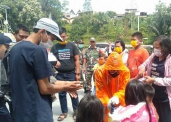 Pelabuhan KMP Ihan Batak disterilisasi cegah sebaran Covid-19