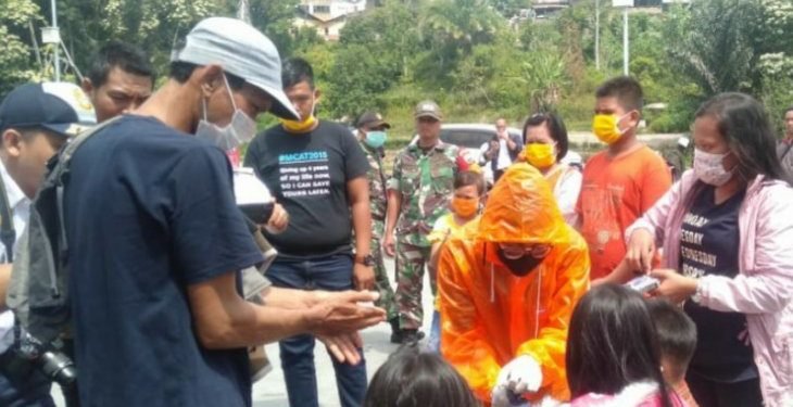 Pelabuhan KMP Ihan Batak disterilisasi cegah sebaran Covid-19