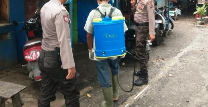 Pasar Sibolga Nauli langsung disemprot pascameninggalnya PDP asal Sidimpuan