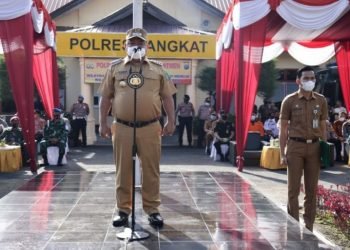 Bupati Langkat pimpin apel gelar pasukan Lilin Toba 2020
