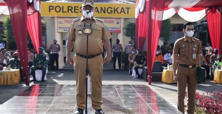 Bupati Langkat pimpin apel gelar pasukan Lilin Toba 2020