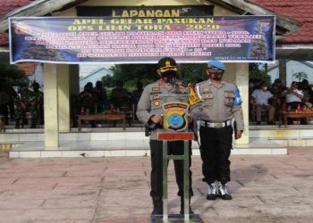 Kapolres Binjai pimpin apel pasukan Operasi Lilin Toba 2020
