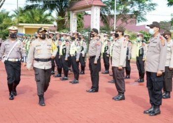 Polres Simalungun gelar pasukan Operasi Lilin Toba 2020