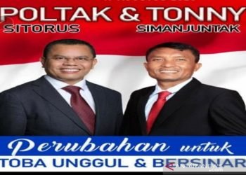 Unggul 16,54 persen, Poltak-Tonny kalahkan petahana Toba versi desk Pilkada