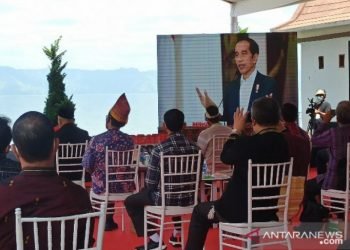 Presiden Joko Widodo resmikan kampanye Beli Kreatif Danau Toba